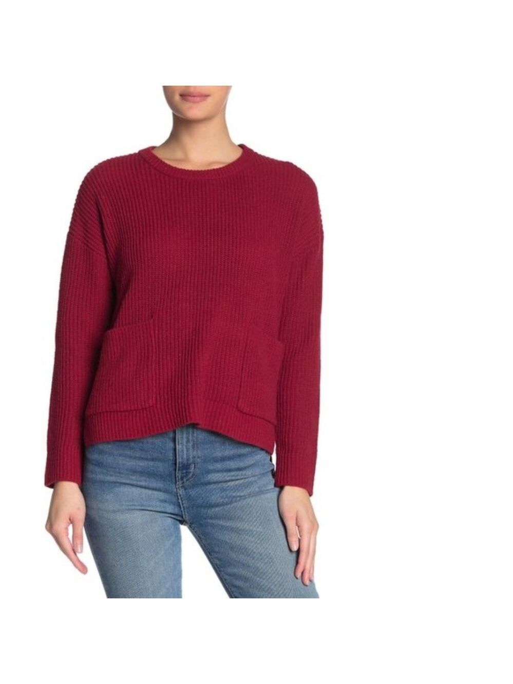 MELLODAY Two Pocket Knit Sweater